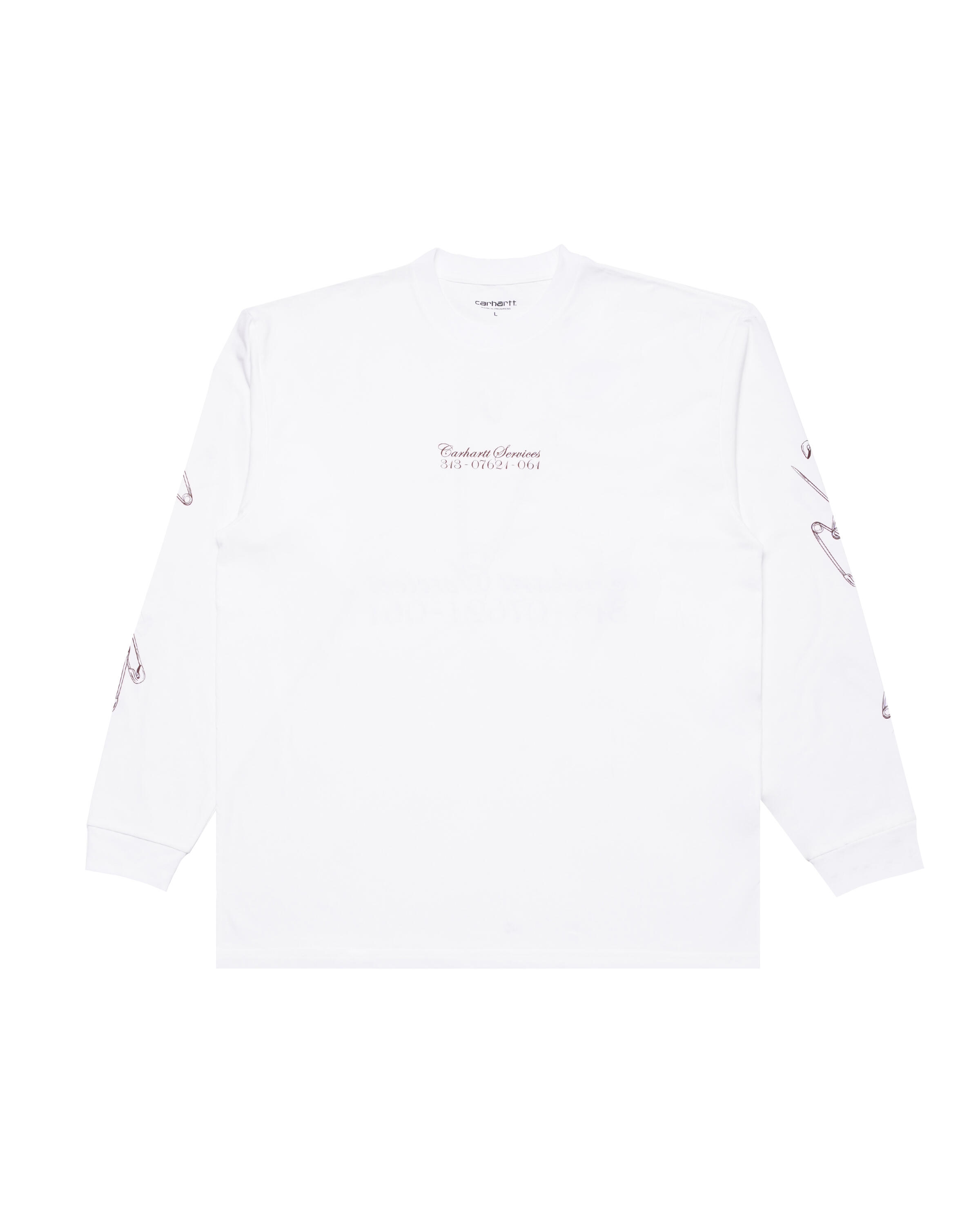 Carhartt WIP L/S Safety Pin T-Shirt | I032892.20LXX | AFEW STORE
